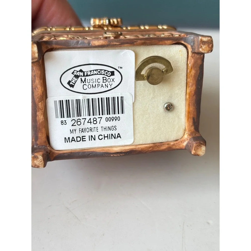 San Francisco Music Box Co Sewing Machine Trinket Box My Favorite Things 267487